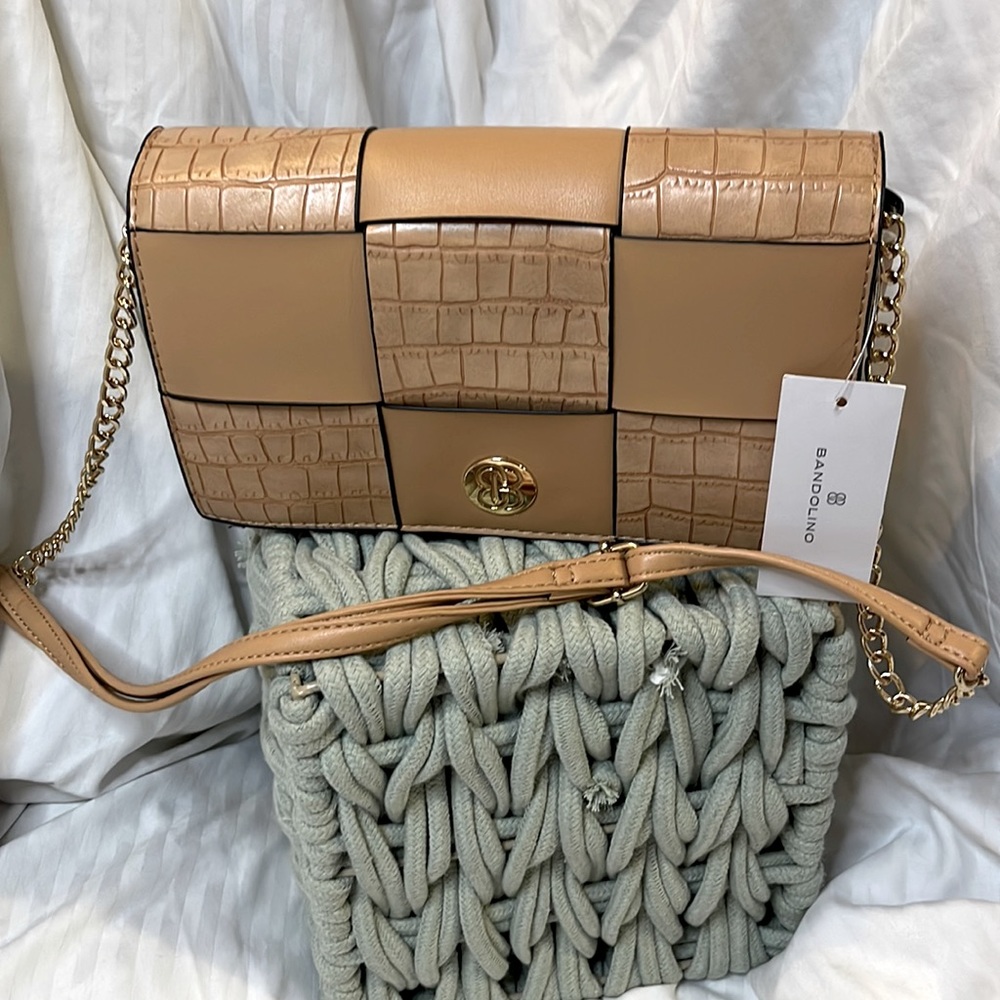 Bandolino Brown Leather Purse / Crossbody